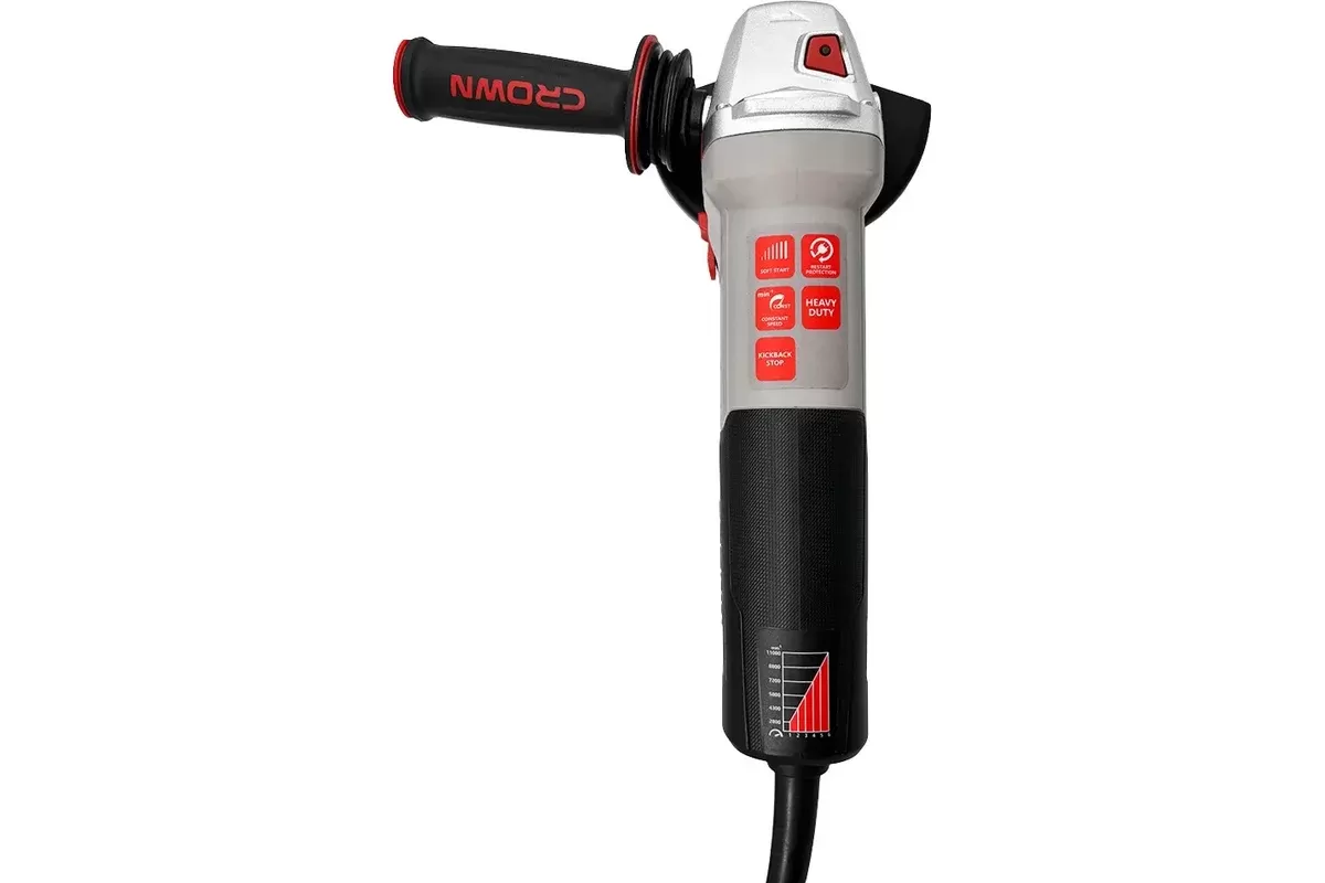 Машина шлифовальная угловая CROWN CT13678-125RSV