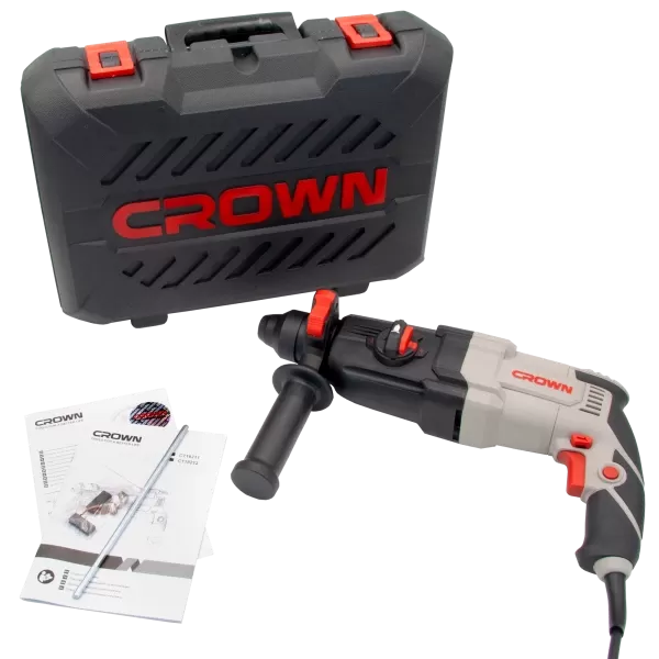 Перфоратор SDS+ (кейс) CROWN CT18211 BMC (Акция23) без аксессуаров