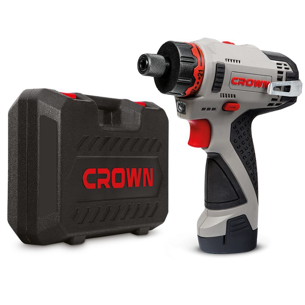 Дрель-шуруповерт аккумуляторный CROWN CT21072HBX-2 BMC