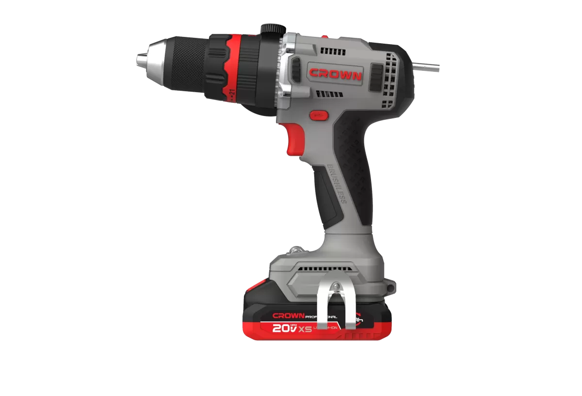 Дрель-шуруповерт ударный аккумуляторный CROWN CT21093XMS-4BMC