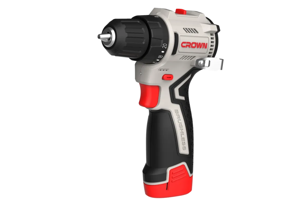 Дрель-шуруповерт аккумуляторный CROWN CT21129HX-2 BMC
