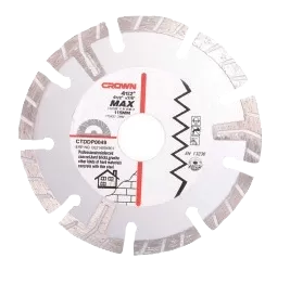 Диск отрезной алмазный универсальный D125x22.2мм CROWN CTDDP0050