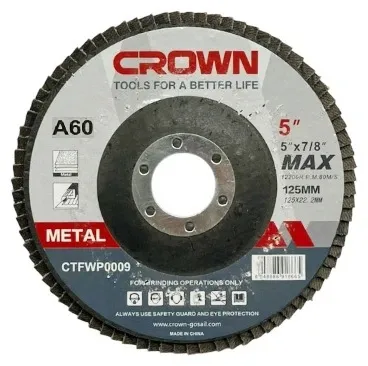 Диск лепестковый (10) D125*22.2мм P60 CROWN CTFWP0009