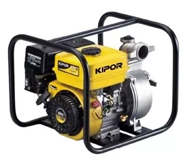 Мотопомпа бенз. KIPOR KGP30, 30-55м3/ч, D80мм, глубина всасывания 8м, высота 25м, бак 3.6л, 74дБ/7м