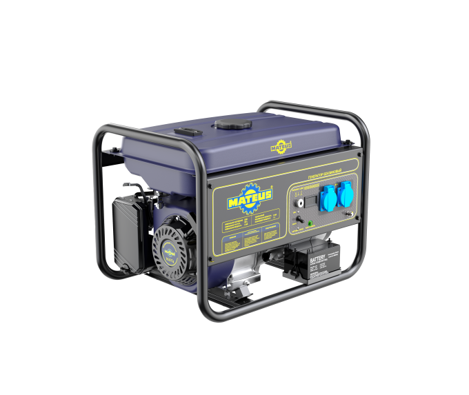 Генератор бензиновый  Mateus MS01134 (G3000E) 2,2kW