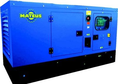 Генератор дизельный в тихом кожухе Mateus MS01310 30kW/37,5kVa (без аккумулятора)